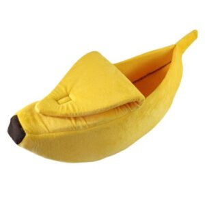 Clearance! Pet Cat House Dog Bed Banana Shape Dog House Cute Pet Kennel Nest Warm Dog Sofas Cat Sleeping Bed