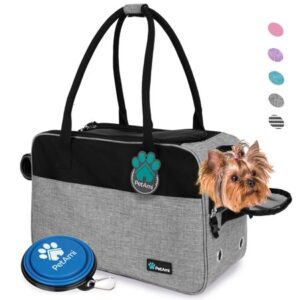 PetAmi Airline Approved Dog Purse Carrier, Heather Gray