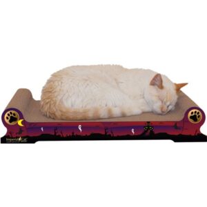 Imperial Cat Scratch ‘n Shapes Large Sofa Cat Scratcher, Halloween Scene