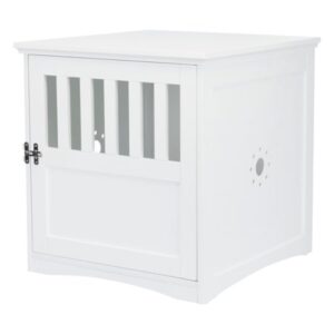 TRIXIE Small Dog Home, End Table Crate, White