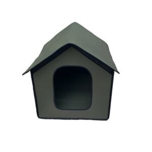 Waterproof Pet House Outdoor Dog Cat House Composite EVA Rainproof Outdoor Pet Ten Pet Supplies Green 38*35*38cm/15*14*15in