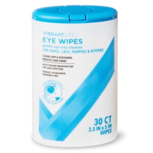 Vibrant Life Eye Wipes for Cats & Dogs, 30 Count