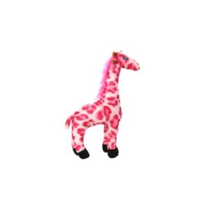 Mighty Junior Safari Pink Giraffe, Plush Dog Toy