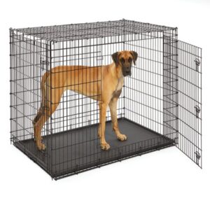 MidWest Homes For Pets XX-Large Double Door Wire Dog Crate, 54″