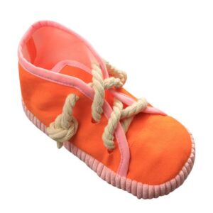 Cuteam Plush Toy,Shoes Toy Creative Pure Color Soft Fabric Shoes Dog Chewing Toy for Pet Owner