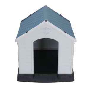 ZenStyle Dog House Comfortable Cool Shelter Plastic Design For Small to Medium Sized Indoor Outdoor Water Resistant