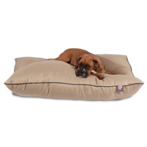 Majestic Pet Super Value Machine Washable Pet Dog Bed, Large, Khaki