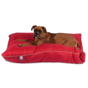 Majestic Pet Super Value Machine Washable Dog Bed, Large, Red