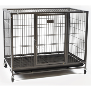 Homey Pet Stackable Dog Cage with Wheel & Tray, 37″L x 23″W x 31″H