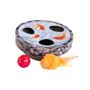 Petstages Hide & Seek Wobble Pond Interactive Cat Toy, Multi, One-Size