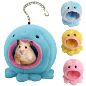 Windfall Pet Hamster Warm Bed House Cusion Fleece Hut Hanging Cage Cute Toy Nest for Mini Small Animal Mice,Rat,Sugar Glider,Chinchilla,Dwraf Hamster,Gerbil