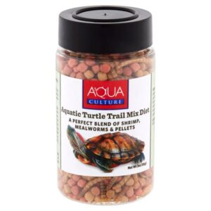 Aqua Culture Pellets Mix Reptile Food, Shrimp & Meal Worms, 3 oz (1 Pack)