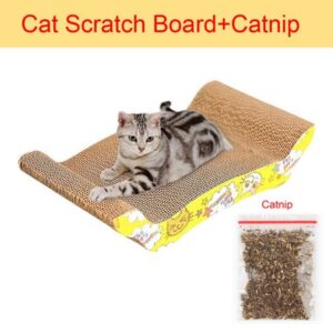 Binpure Cat Scratching Corrugated Board Toy Scratcher Bed Pad For Pet Cat