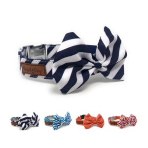 Regal Dog Products Cool Designer Bowtie Collars | Custom Fit Collar for Small, Medium & Large Dogs