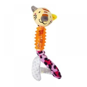 Plush Chew Toy Dog Cartoon Animal Head Molar Stick Bite-Resistant Plush Toy Plush Cartoon Animal Doll Funny Fleece Chew Toy