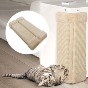 19″ Cat Scratching Board Pet Wall Corner Scratch Board Mat Post Tree Scratcher Sisal Toys Pet Supplies