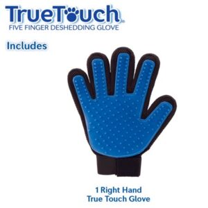 True Touch 5 Finger Deshedding Glove, for Easy Pet Grooming – As Seen on TV