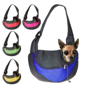 Pet Puppy Carrier Sling Hands-Free Shoulder Travel Bag ,S size,Yellow