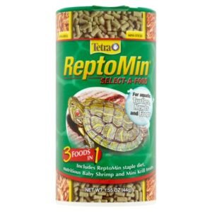 Tetra ReptoMin Select-A-Food 1.55 Ounces, for Aquatic Turtles, Newts and Frogs, Variety Pack