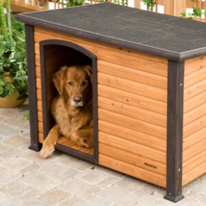 Precision Extreme Outback Log Cabin Dog House, Medium