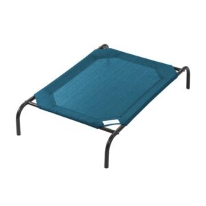 The Original Coolaroo Elevated Pet Dog Bed for Indoors & Outdoors, Medium, Turquoise