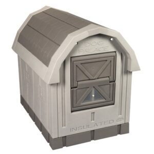 Dog Palace Insulated Dog House, Large, 47.50″L x 31.50″W x 38.50″H