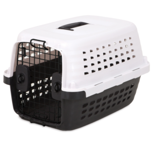 Petmate Compass Kennel, 19inch Length, Up to 10lbs, White and Black