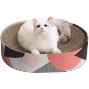 ComSaf Cat Scratcher Cardboard, Cat Bed, Lounge Bed for Cats, Corrugated Scratch Padfor Furniture Protection