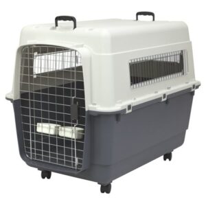 Kennels Direct Premium Plastic Dog Kennel and Travel Crate, Size XX-Large