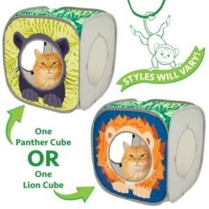 Kitty City Play Cube Tunnel Cat Toy