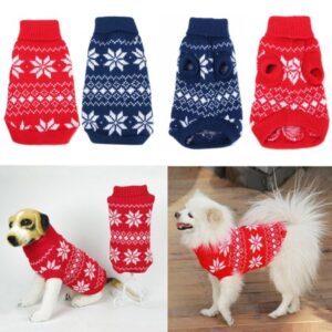 Warm Winter Dog Coats Pet Padded JacketClothes Cold-Proof Sweater Cat Apparel WinterVest for Winter XS-XXL