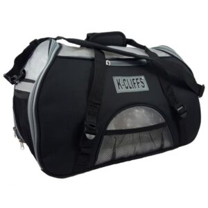 K-Cliffs Heavy Duty Soft-Sided Pet Carrier with Detachable Comfortable Fleece Bed, Black