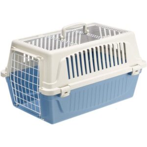 MidWest Homes for Pets Two Door Top Load Plastic Kennel & Pet Carrier, Blue 22-Inch