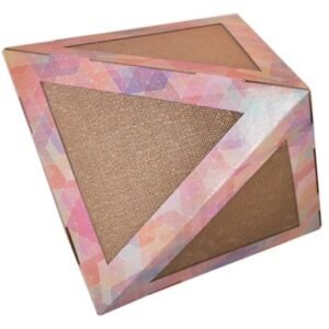 Pet Life Triangular Ultra Premium Collapsible Puzzle Pet Cat Scratcher House