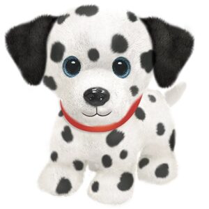 First and Main – Dalmatian Poodle Plush Dog, 7 Inches Sitting