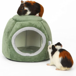 World Bossmission Guinea Pig Bed, Hedgehog House, Hamster Warm Nest Hideout, Small Animals Cage Cave Supplies