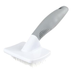 Vibrant Life Slicker Brush, White, Green & Silver, Cat