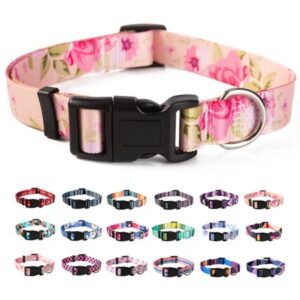 Pattern Dog Collar for Small Medium Large Dogs, Adjustable Design for Male Female Puppy Pet