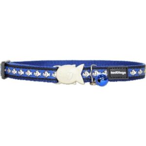 Red Dingo CC-RF-DB-SM Cat Collar Reflective Dark Blue