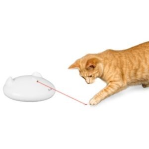Premier Pet Zip Automatic Laser Cat Toy – Interactive Toy With Laser Moves in Random Directions Providing Long-Lasting, Hands-Free Play, Chase and Exercise – Battery Operated