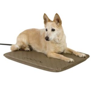 K&H Heated Pet Cat Bed, Tan.