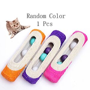 Sisal Cat Scratching Post Pet Toy,1 Pcs Roller Shape Cat Scratchers for Indoor Cats Random Color