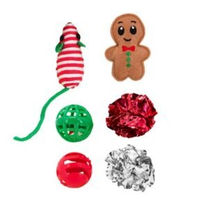 Petstages Whimsical Holiday Tree Cat Toy Multipack, Multi, One-Size
