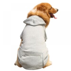 Pet Dog Hoodie Sweaters with Hat, Cold Weather Hoodies with Pocket Hooded Clothes Apparel Costume Puppy Cat Winter Jacket Warm Coat Sweater for Small Medium Large Dogs Cats Puppy