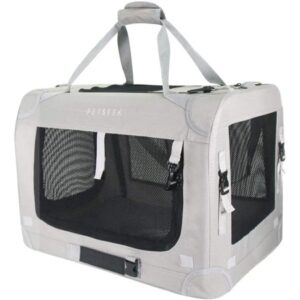 PetSpy Extra Large Pet Carrier for Small & Medium Dogs, 24″x16.5″x16″