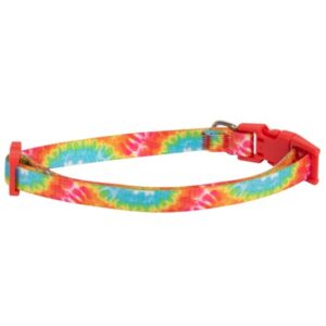 Vibrant Life Red Tye Dye Dog Collar, Size Medium