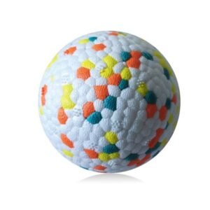 SICOTAS Pet Chew Toy Portable Animal Sensory Ball Toys Cute Interactive Teether Indoor Outdoor Trainer Household Travel Accessories Orange Blue