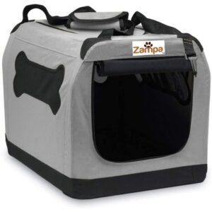 Zampa Pet Portable Crate with a Carrying Case for Dogs, Cats and Puppies