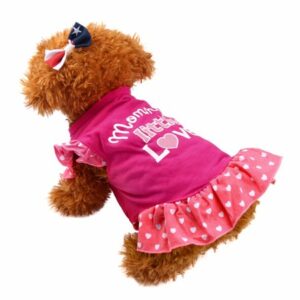 Summer Cute Pet Puppy Small Dog Cat Pet Dress Apparel Clothes Fly Sleeve Dress