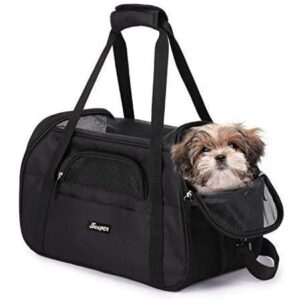 JESPET Soft-Sided Kennel Pet Carrier for Small Dogs, Cats, Puppy, Airline Approved